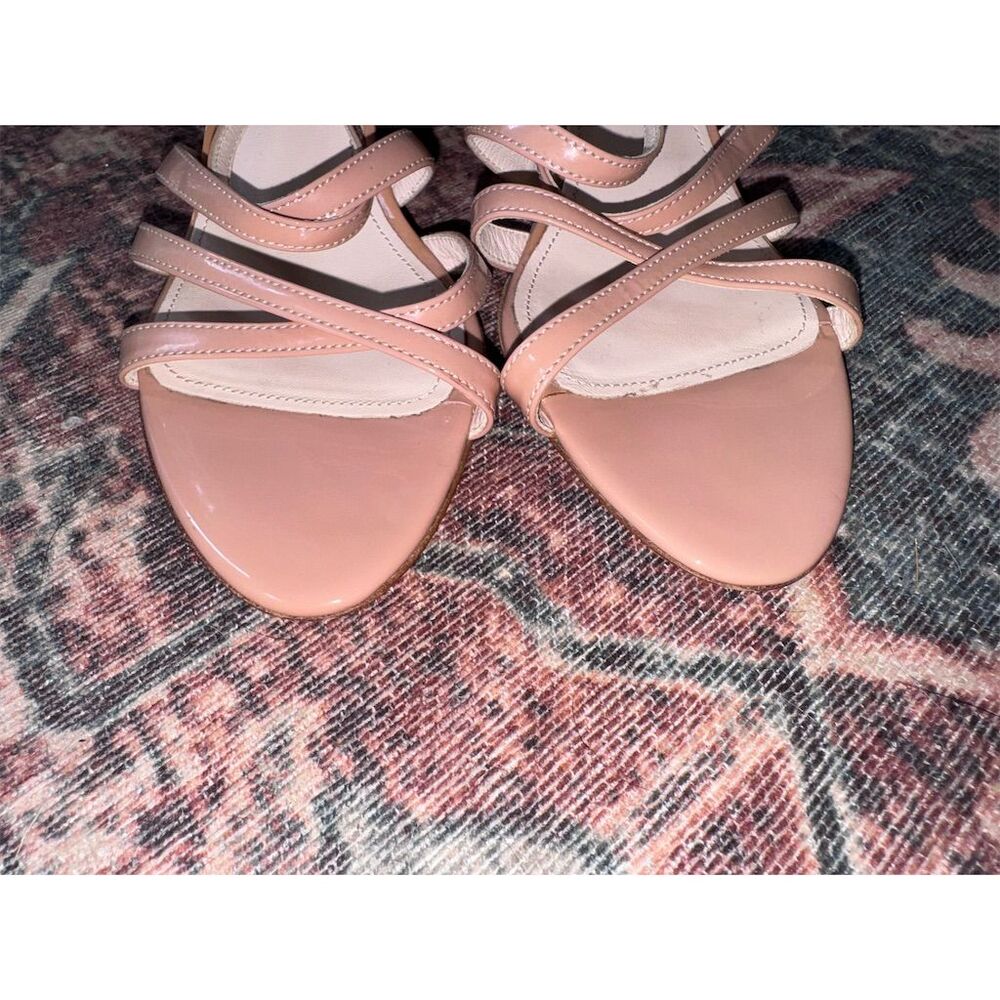 Prada Pink Strappy Wedge Sandals - Picture 11 of 11